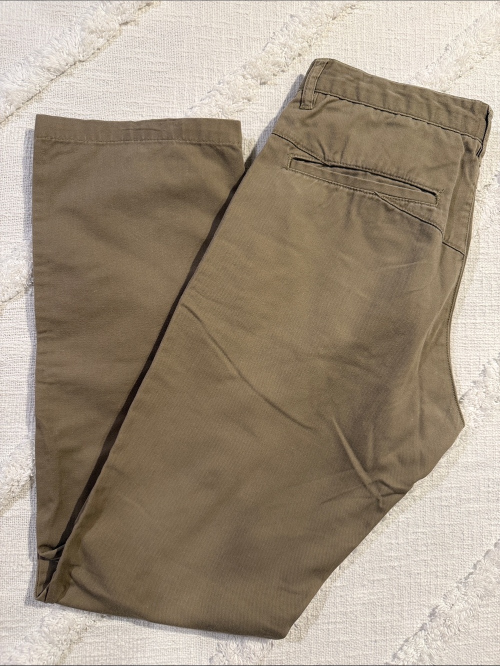 Volcom Men's Chinos in Olive/Tan - Picture 2 of 4
